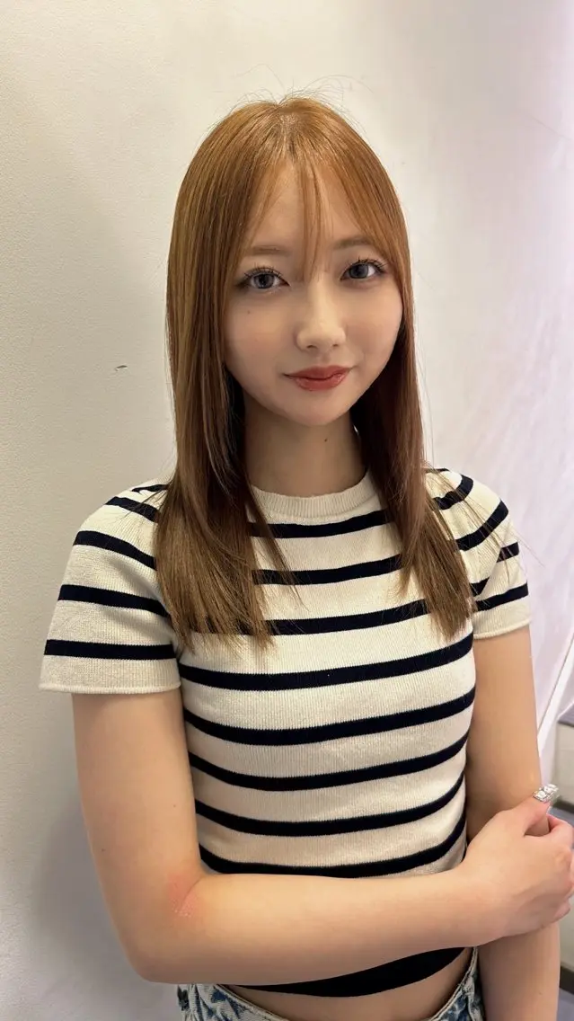 ロング 高山沙来/ストレート パーマ特化/縮毛矯正のヘアスタイル