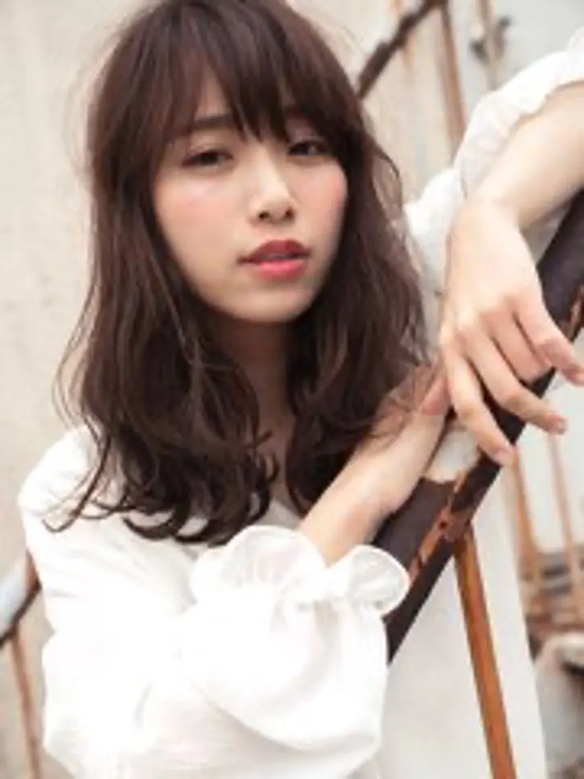 セミロング カラー カット ヘアカラー トリートメント ヘッドスパ ヘアセット ✂︎美容室✂︎ hiroマンツーマンのヘアスタイル