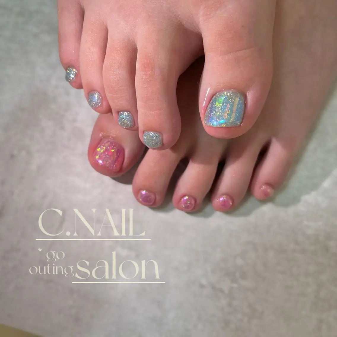 ネイル フットネイル ジェルネイル フットネイル C.Nail &Eyeのネイルデザイン