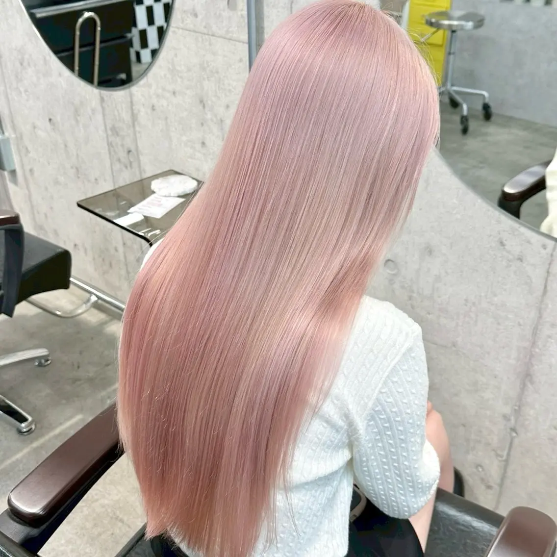 セミロング カラー メンズ ⭐️ハイトーン⭐️ 💕SAKURA💕のヘアスタイル