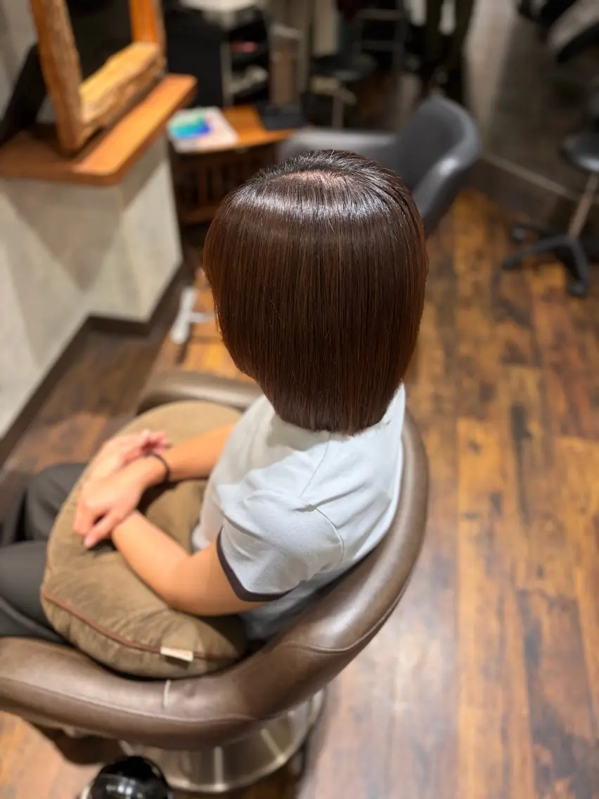 ショート 縮毛矯正 縮毛矯正 ✨矯正口コミ4.9✨ 歴21年代表ヨシアキのヘアスタイル
