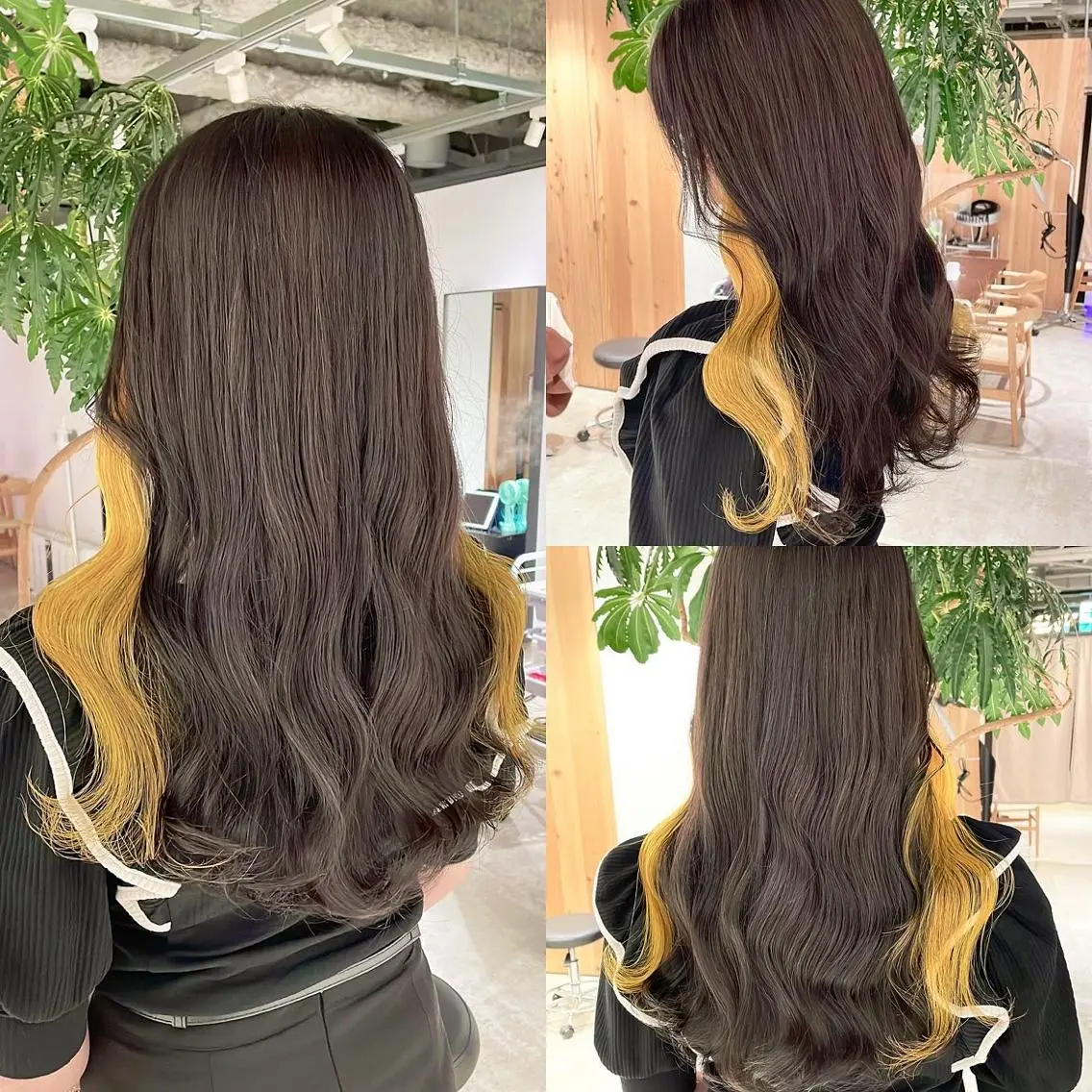 カラー ヘアカラー トリートメント 渋谷:インナーカラー ／🍒エリカ🍒のヘアスタイル