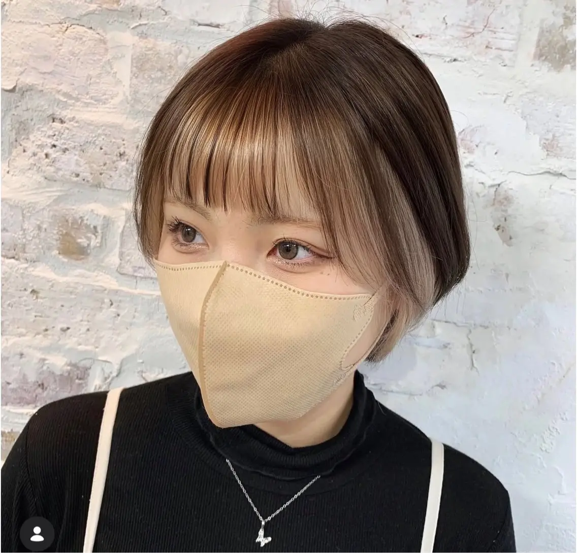 ショート カラー ハンサムショート ブリーチ 透明感カラー イヤリングカラー インナーカラー 髙木 利央のヘアスタイル