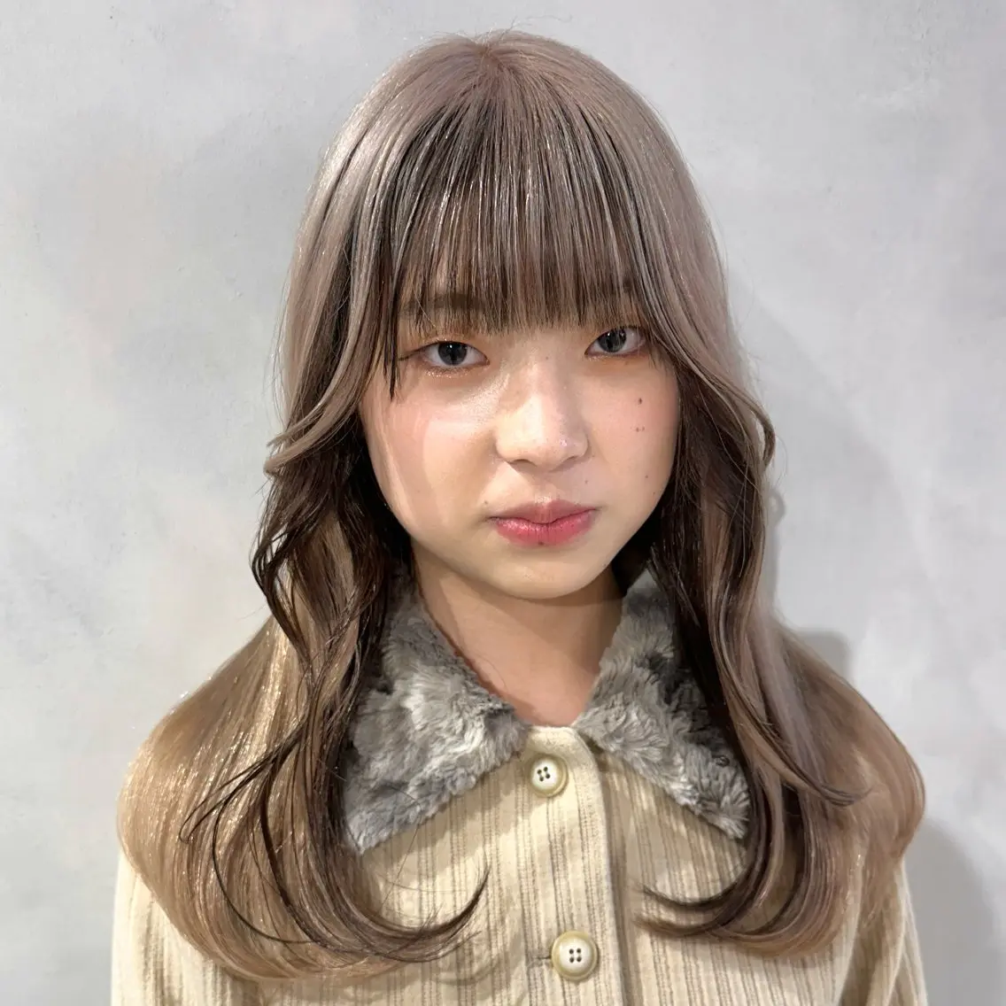 セミロング カラー ヘアカラー トリートメント デザインカラー/パー マ🦖外岡咲希🦖のヘアスタイル