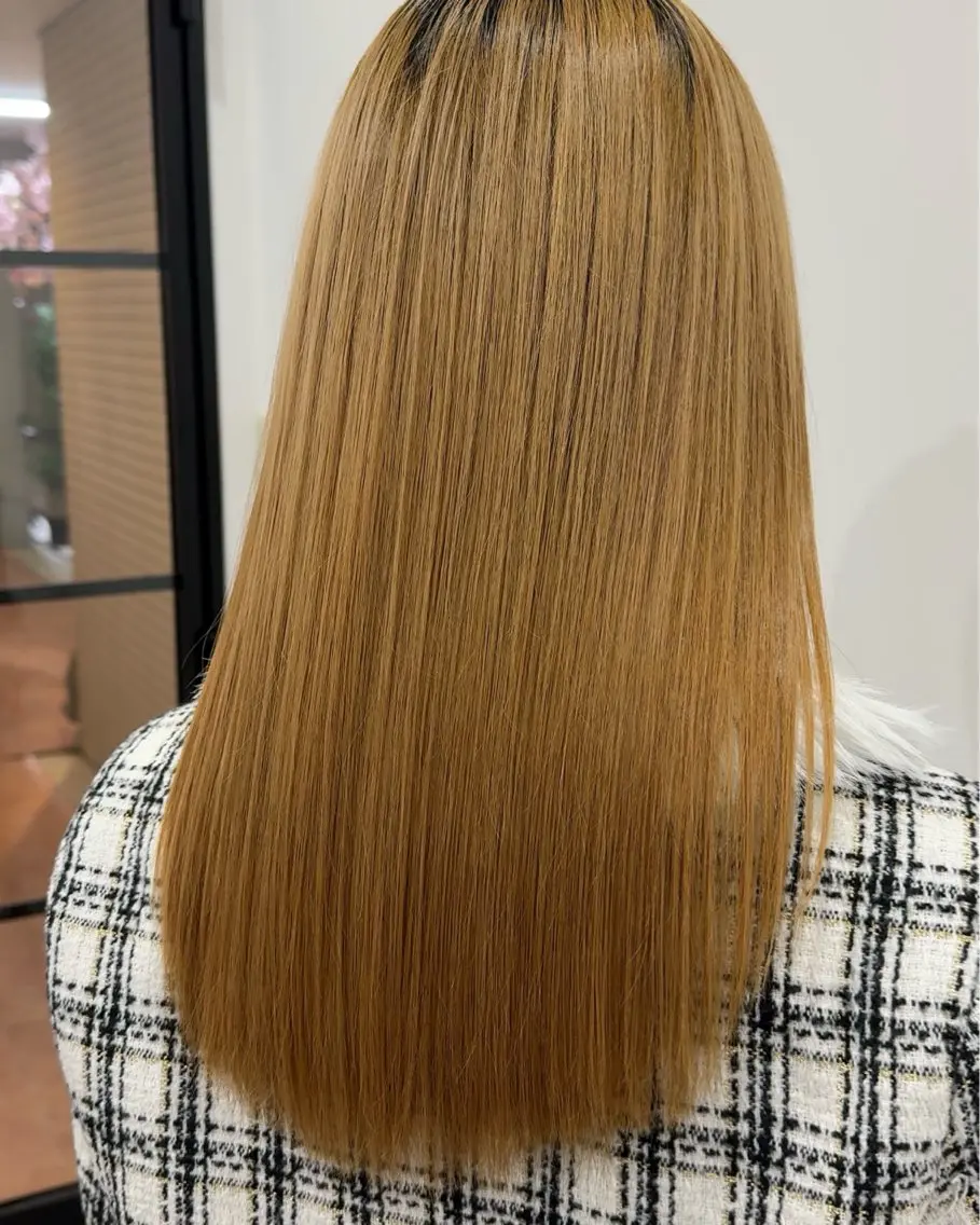 ロング 髪質改善 トリートメント カット トリートメント ニシザカ マナのヘアスタイル