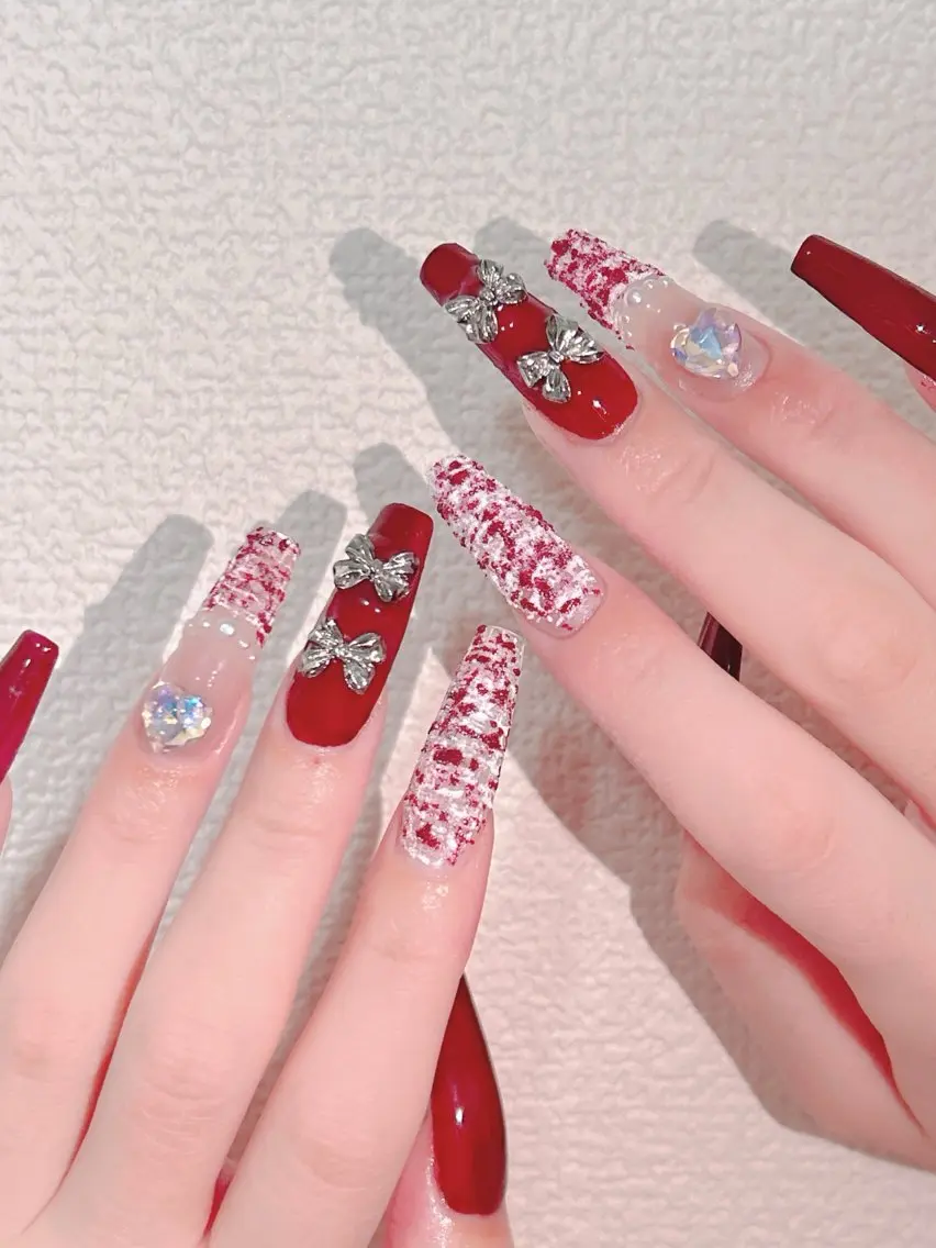 ネイル ツイードネイル ハンドネイル moka nailのネイルデザイン