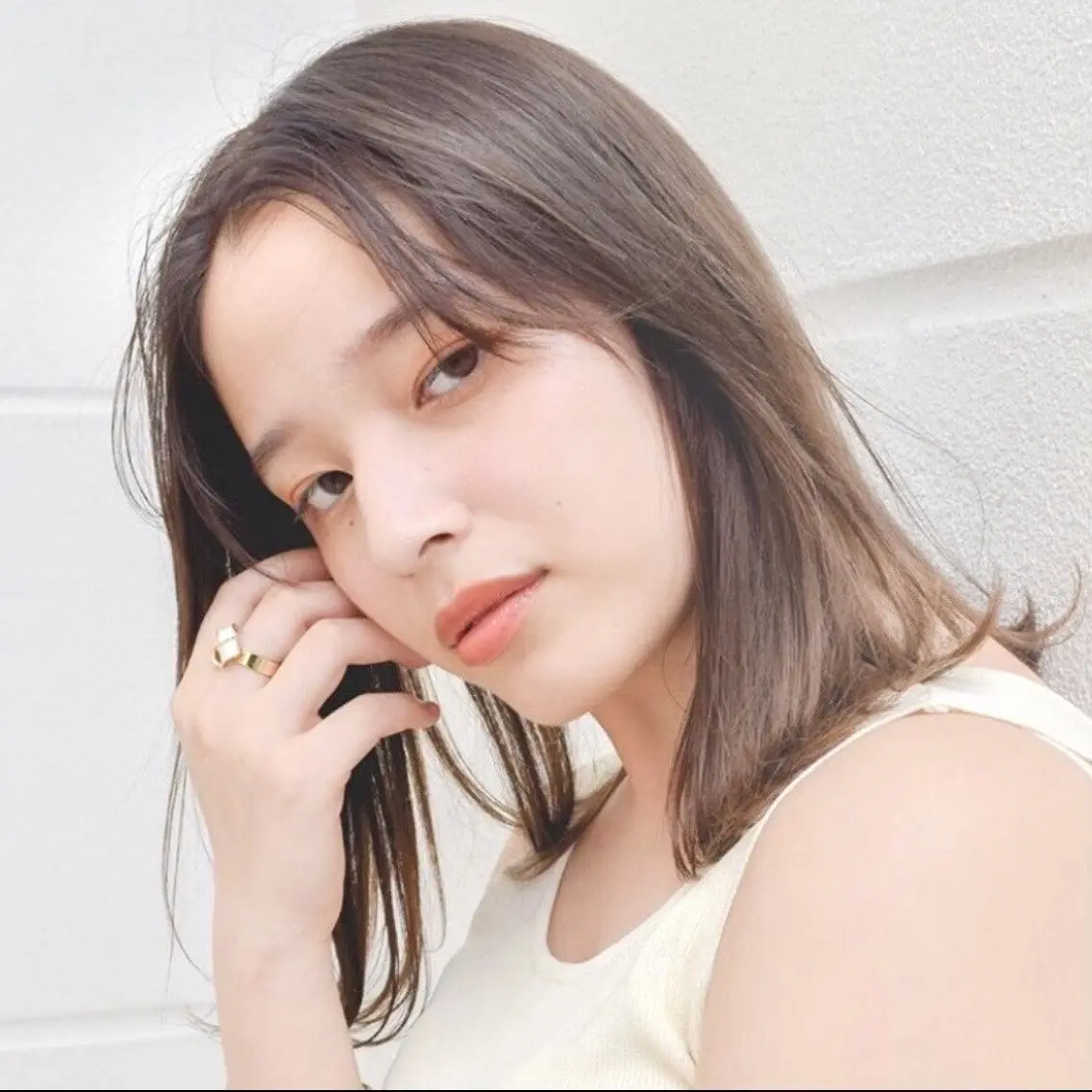 カット+カラ-+美髪縮毛矯正+トリートメントの写真