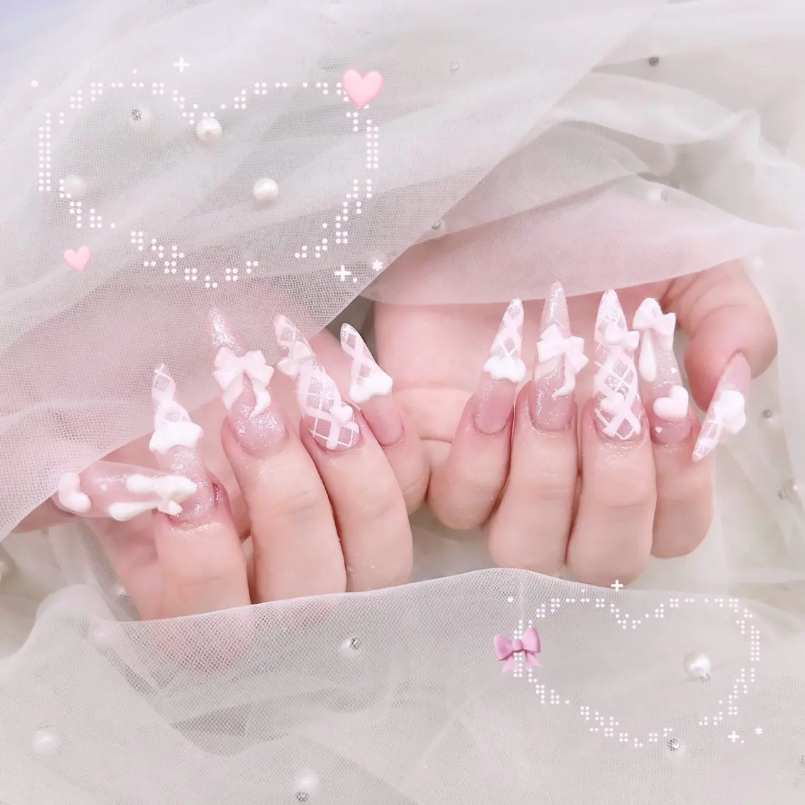 ネイル ハンドネイル ️🫧みつき/ 渋谷/痛ネイル️🫧のネイルデザイン