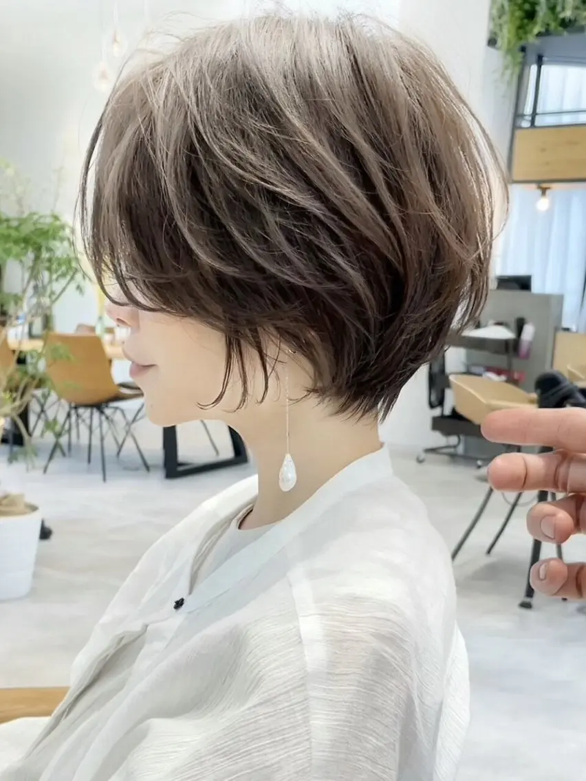 ショート カラー ⭐️銀座/ショート/ 艶カラー/りょうがのヘアスタイル