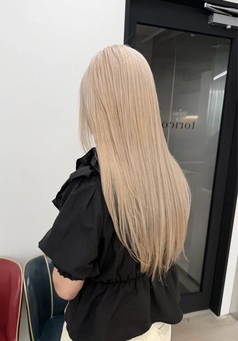 カラー ブリーチ ハイトーン✨ブリーチ ✨高田めぐみのヘアスタイル