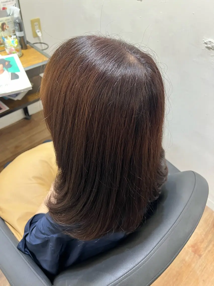 セミロング トリートメント 縮毛矯正練習 モデル募集✨️NOAのヘアスタイル