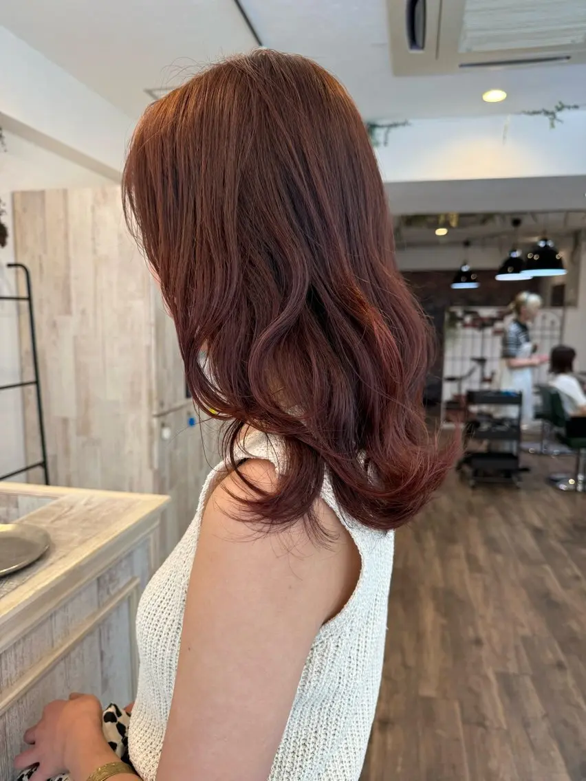 セミロング カラー カシス オレンジ ヘアカラー m ā l o.🌷 サカモトマイコのヘアスタイル