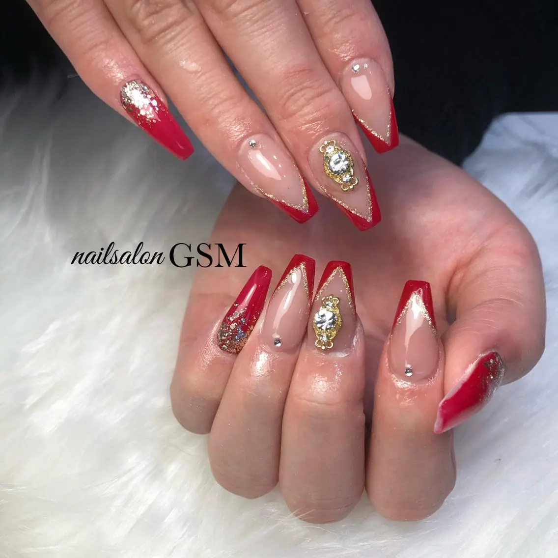 ネイル フレンチネイル ハンドネイル nail salon GSMのネイルデザイン
