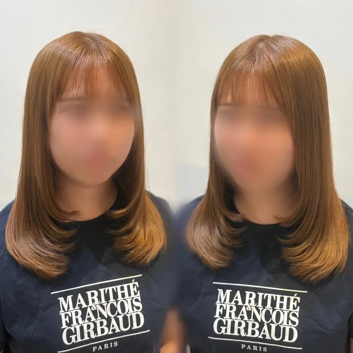 ミディアム ミディアムレイヤー 顔まわりレイヤー レイヤーカット カット Eleanor枚方店 /梅木雄治のヘアスタイル