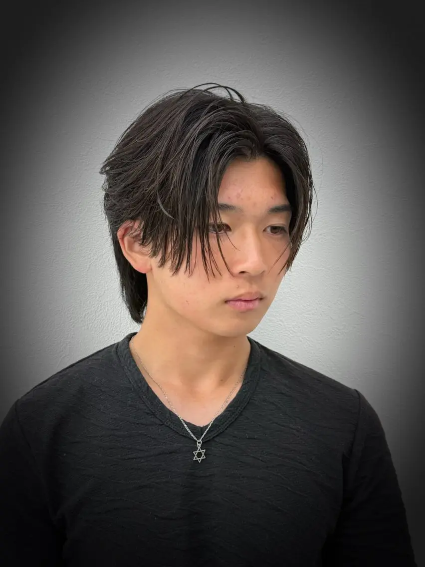 ミディアム カット パーマ 🚀DAISUKE 🚀メンズ特化美容師のヘアスタイル