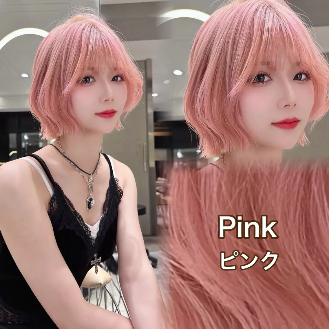 ショート ブリーチなし 透明感カラー/艶髪のヘアスタイル