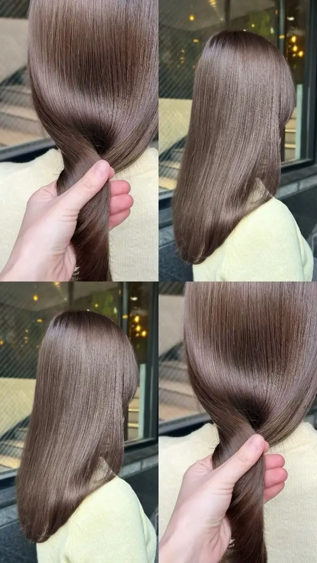 セミロング カラー 柔らか垢抜けｶﾗｰと ｶｯﾄ🫧ASUKAのヘアスタイル