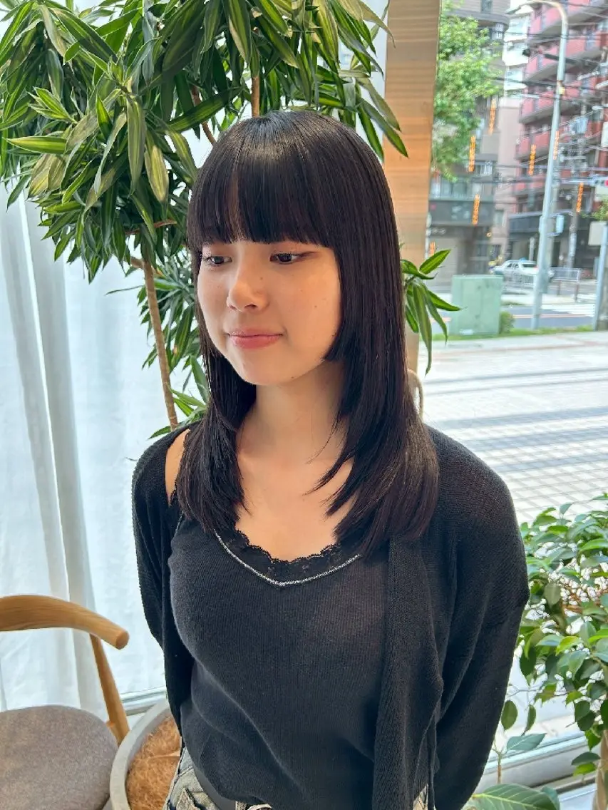 ロング 姫カット レイヤーカット カット トリートメント ヘッドスパ ヘアセット RUA💜 ボブカット💜のヘアスタイル