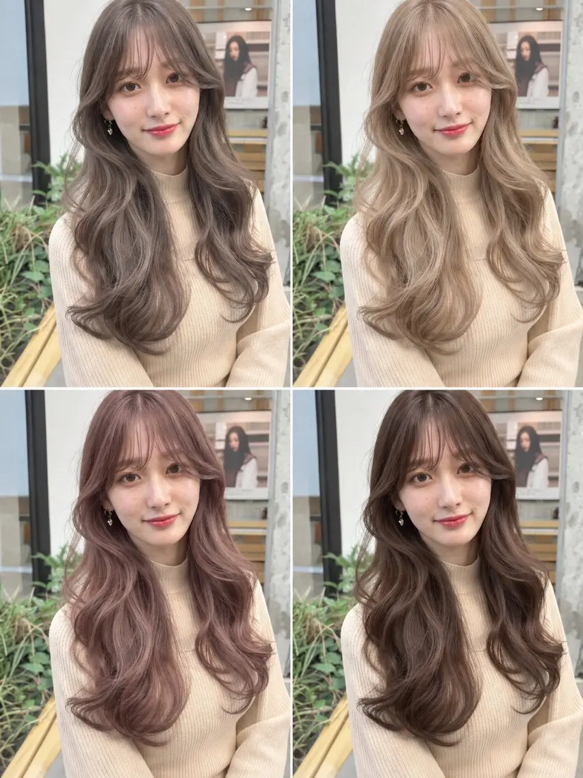 ロング カット ヘアカラー トリートメント 🫧透明感カラー× 韓国レイヤー🫧佐野のヘアスタイル