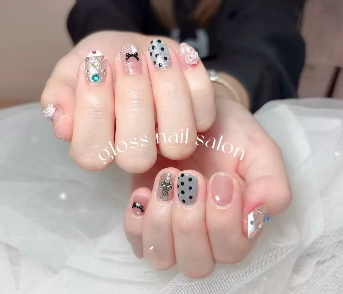 ネイル ハンドネイル ゆり🌷 gloss nailのネイルデザイン