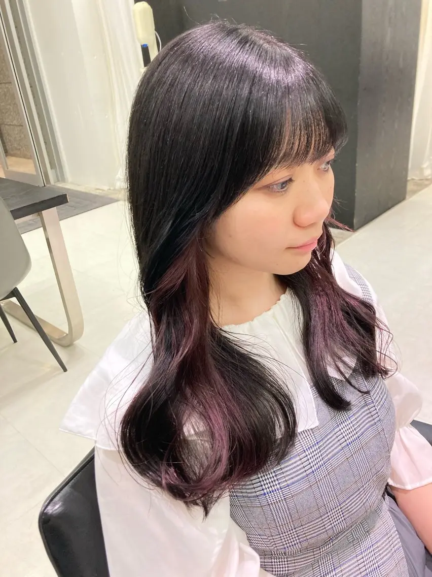 カラー カット ヘアカラー トリートメント 💖ブリーチなし透明 感💖ASAHIのヘアスタイル