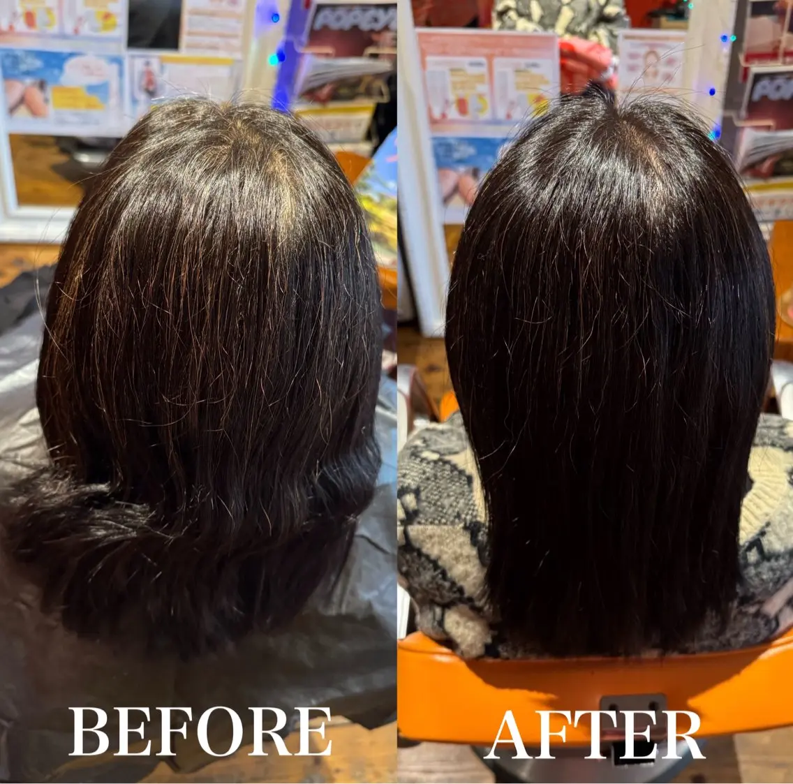 セミロング ヘアカラー トリートメント 岩下 なおとのヘアスタイル