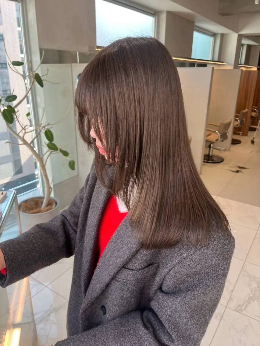カラー さや/透明感カラー /カラーモデル募集中のヘアスタイル