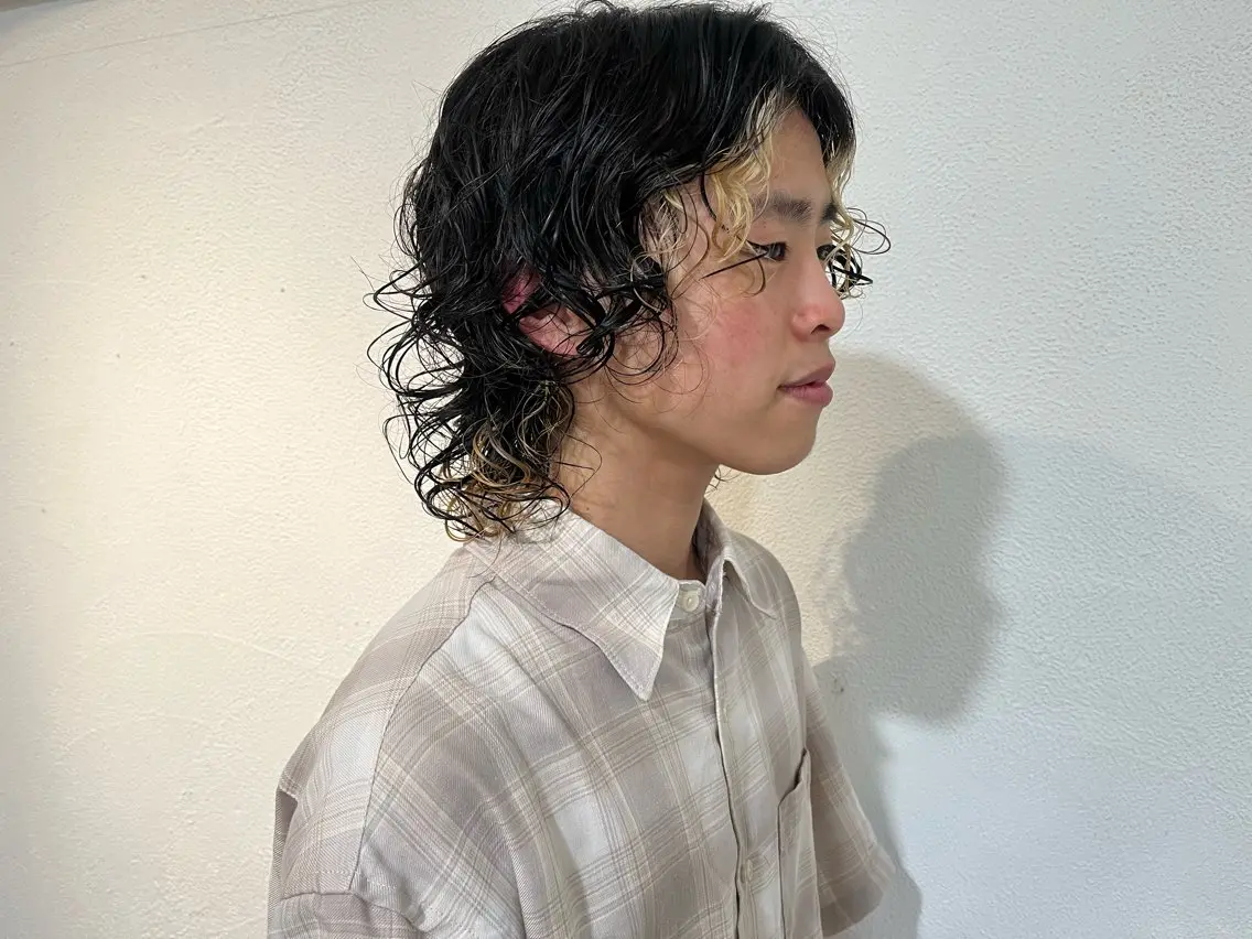 カラー パーマ メンズ カット パーマ パ ルのヘアスタイル