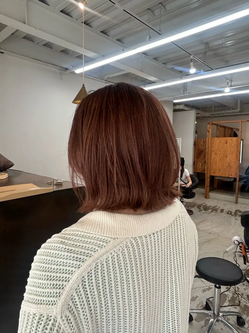 ミディアム ボブレイヤー ボブ レイヤーカット Shiho .one colorのヘアスタイル