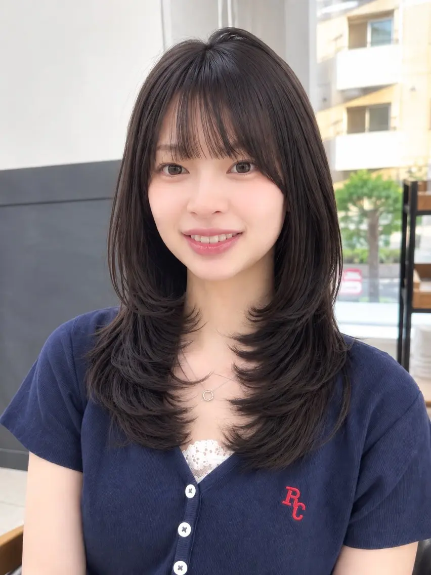 縮毛矯正 中嶋 優海のヘアスタイル
