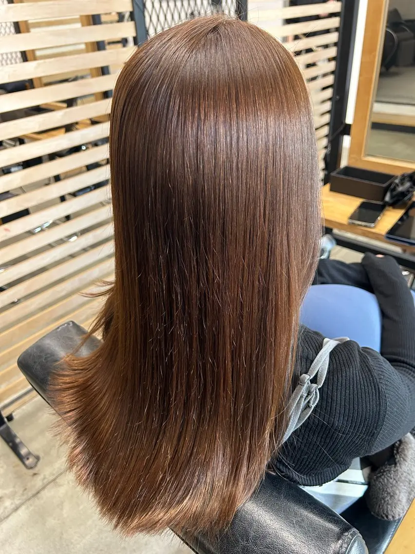 カラー パーマ ストレートパーマ 鹿子島 昇彦のヘアスタイル