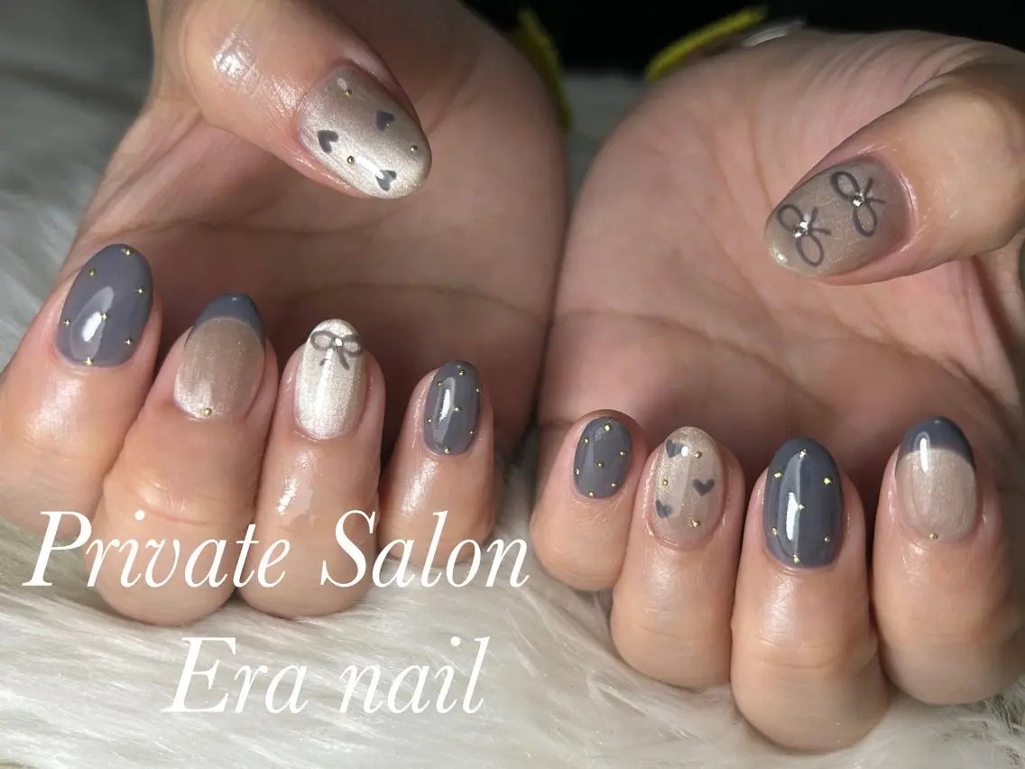 ネイル ハート ハンドネイル Era nailのネイルデザイン