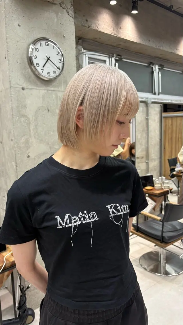 ショート カラー ヘアカラー KAEDE🌺Wカ ラー/ホワイトカラーのヘアスタイル