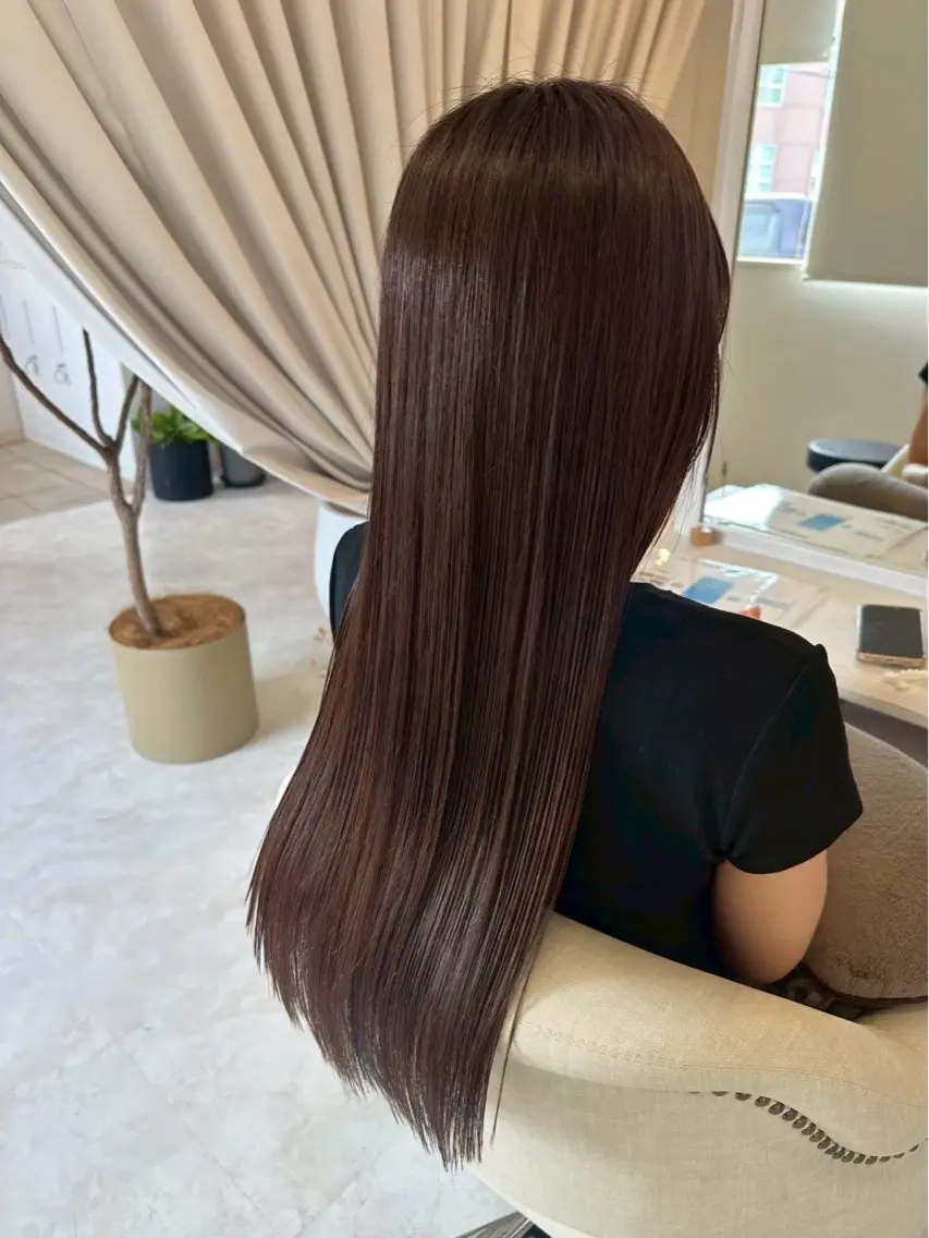 ロング カラー 大谷 真央のヘアスタイル
