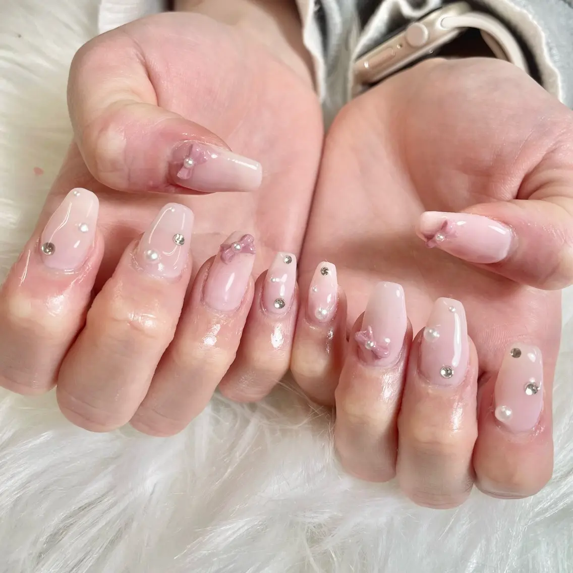 ネイル リボン 🎀AYAKO 🎀中韓ネイルのネイルデザイン