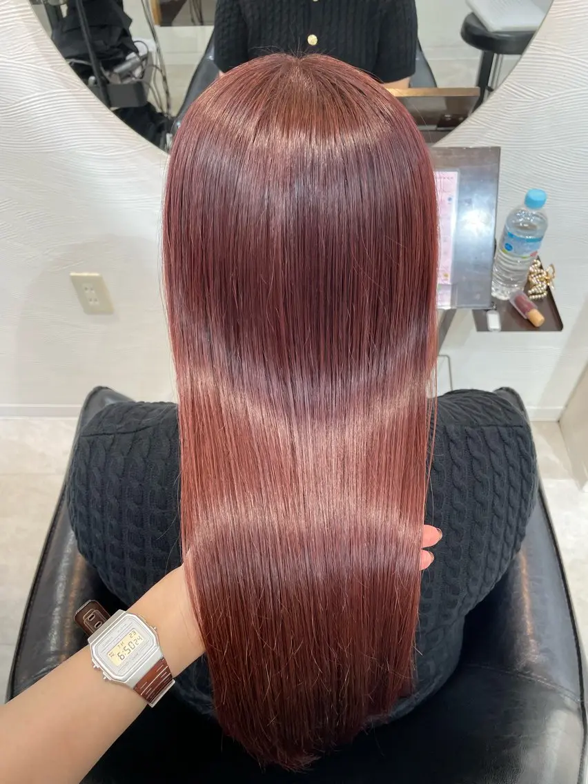 ロング カラー トリートメント 🍒透明感カラー NO.1/ララ🍒のヘアスタイル