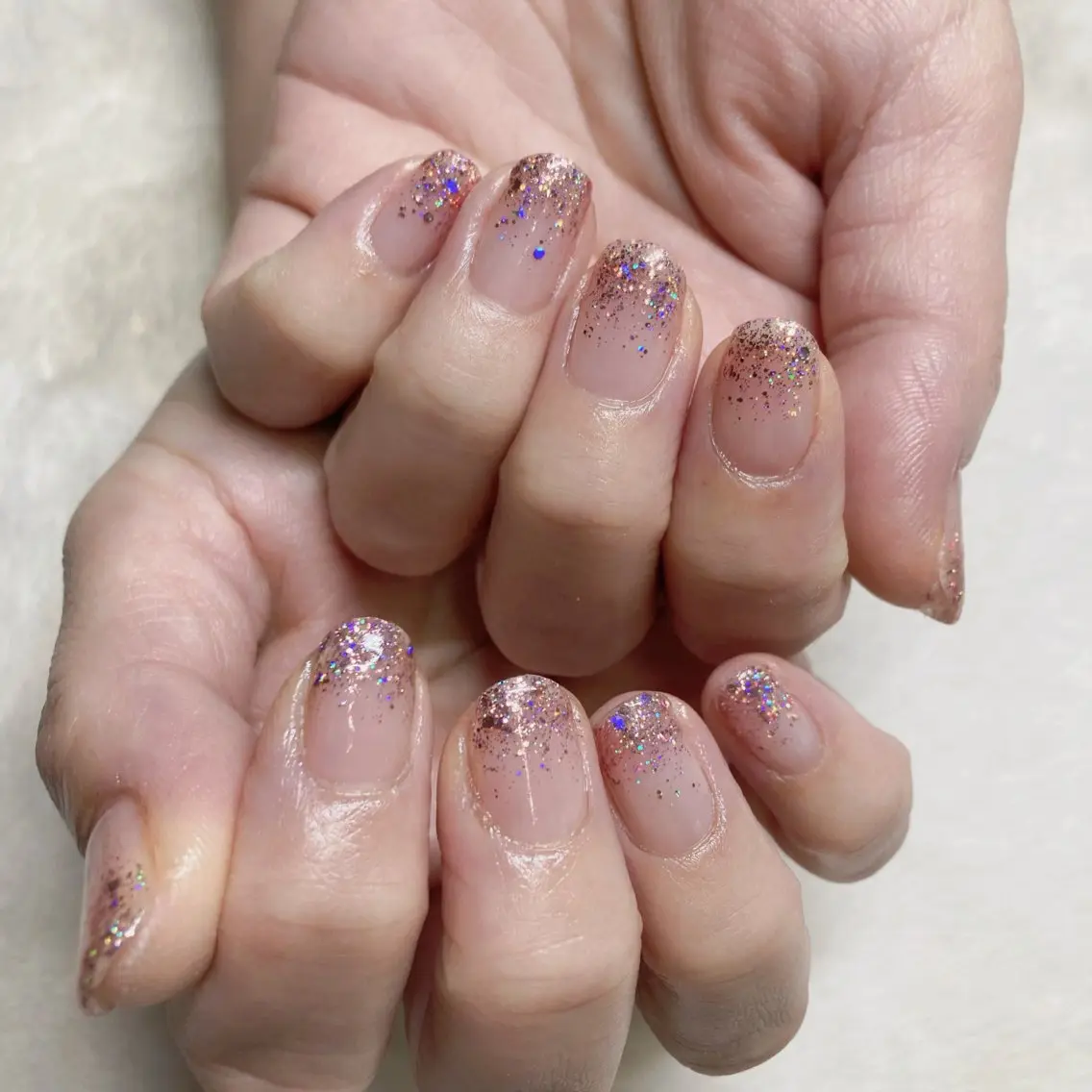 ネイル グラデーション ラメ(グリッター) ラメグラデーション nail You&beのネイルデザイン