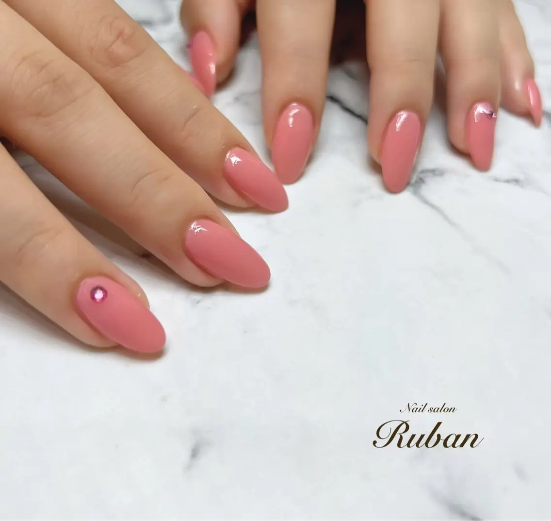 ネイル ワンカラーネイル Nail salon Rubanのネイルデザイン