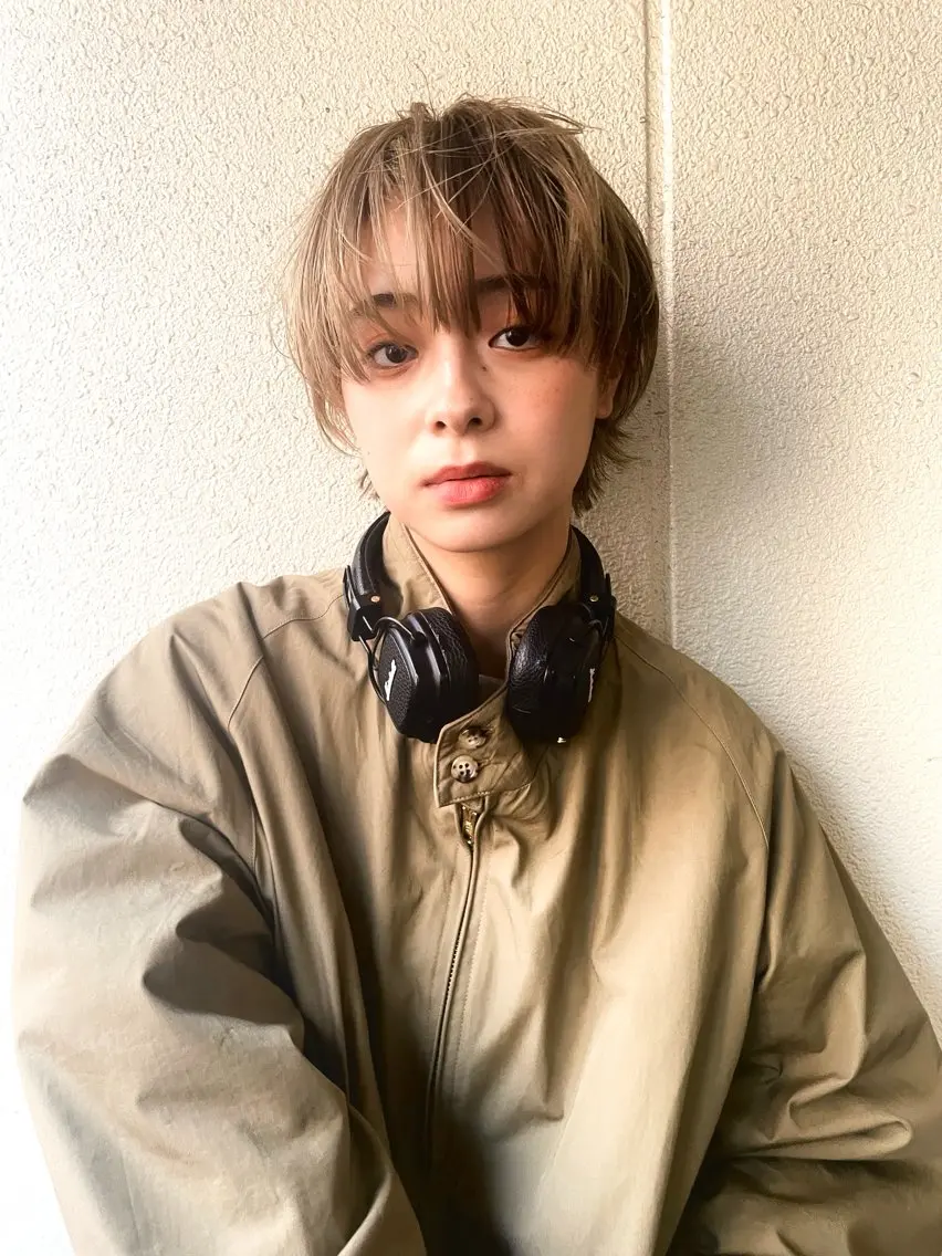 ショート ショートヘア カット ヘアカラー トリートメント ハイトーン/レイヤー /ウルフ⭐️永田⭐️のヘアスタイル