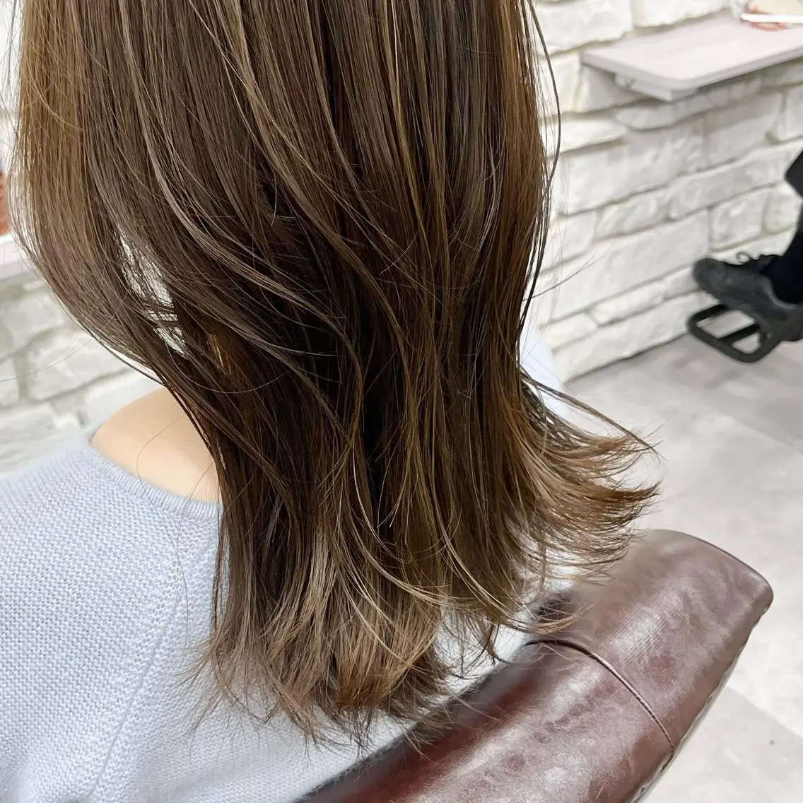 カラー ベージュカラー カット ヘアカラー トリートメント 天王寺韓国ヘア 小山歓実のヘアスタイル