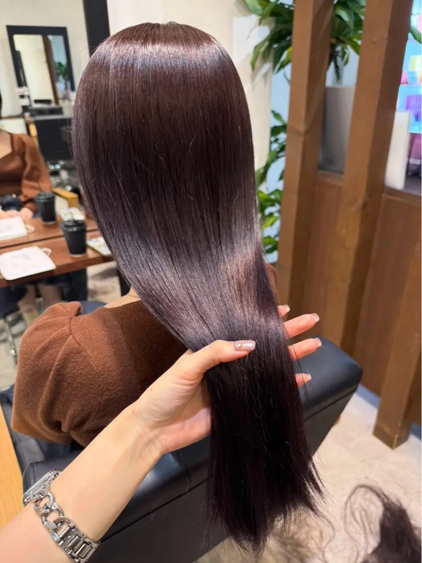 ロング カラー 松本 倫のヘアスタイル