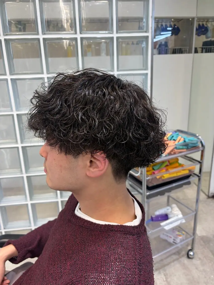 パーマ メンズ 室谷 柚羽のヘアスタイル