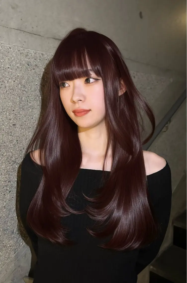 ロング カラー カット ヘアカラー 縮毛矯正/髪質改善/ 艶カラーレイヤー/翼のヘアスタイル