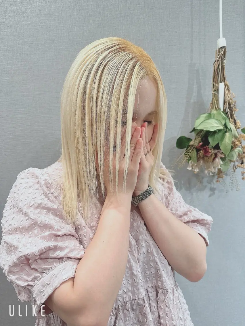 ロング カラー カット ヘアカラー トリートメント K Harukaのヘアスタイル