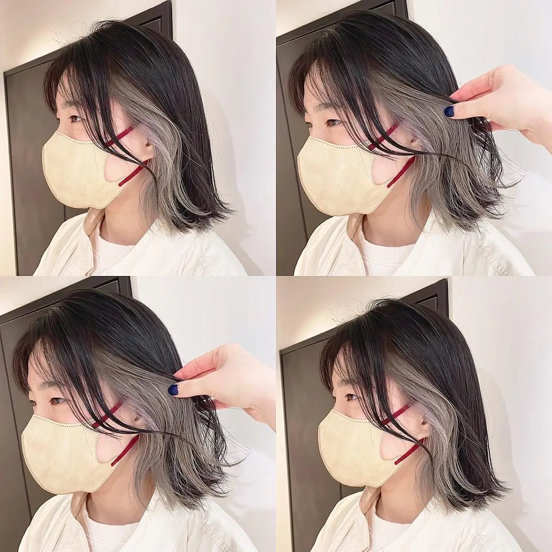 カラー ヘアカラー トリートメント 渋谷:インナーカラー ／🍒エリカ🍒のヘアスタイル