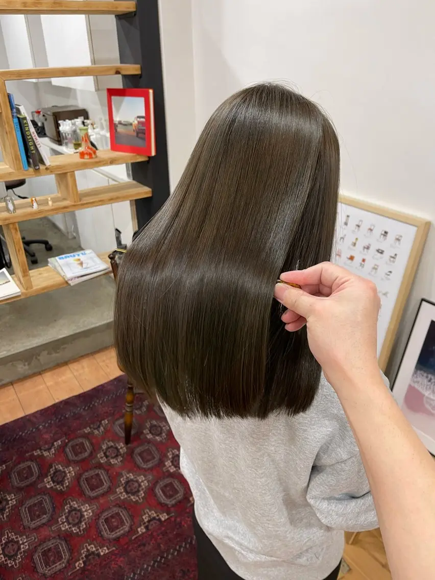 ミディアム カラー 髪質改善/髪質改善 ストレート特化　稲吉のヘアスタイル