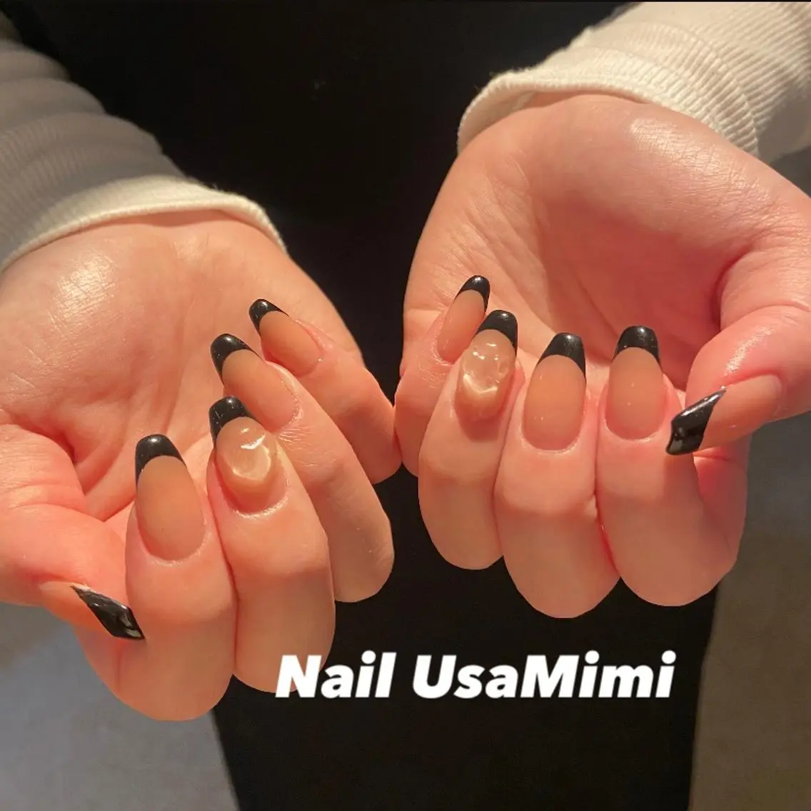 ネイル フットネイル ジェルネイル マグネットネイル 持ち込み ニュアンスネイル 本町ネイルNail UsaMimiのネイルデザイン