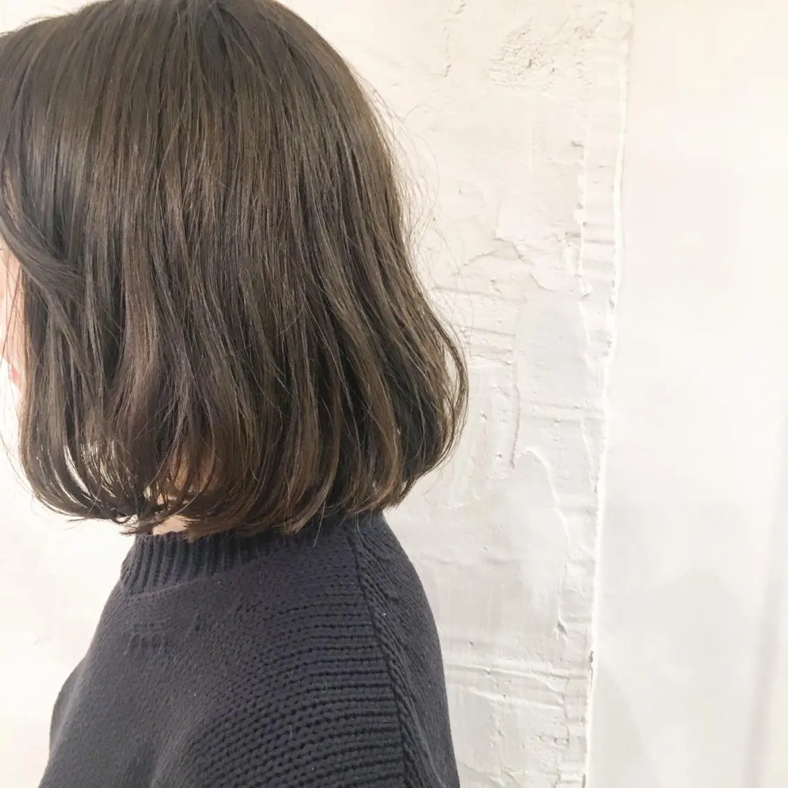 ミディアム カラー オリーブカラー ボブ yuki watanabeのヘアスタイル
