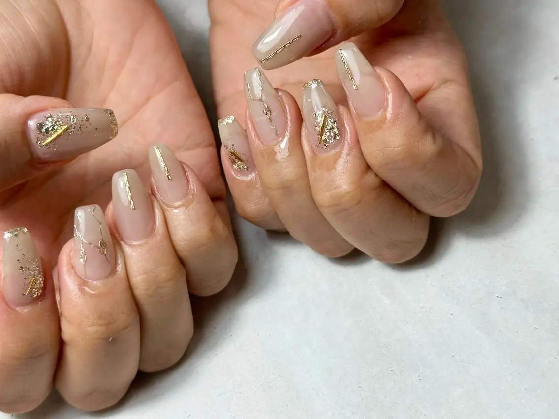ネイル アートネイル ハンドネイル three 0 nail spaceのネイルデザイン