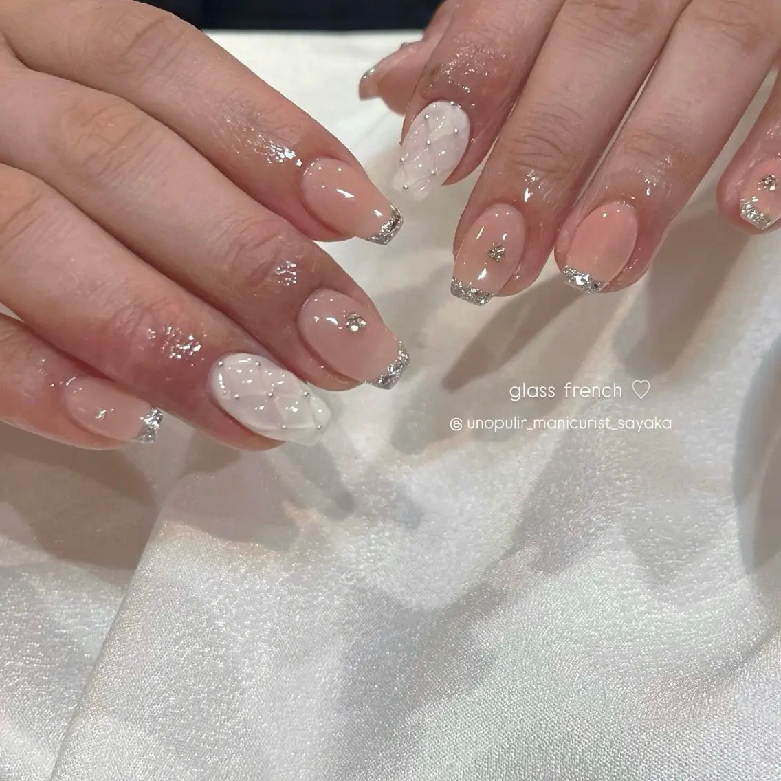 ネイル ハンドネイル unopulir Sayakaのネイルデザイン